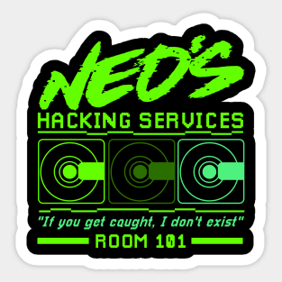 Neo's Hacking Services Sticker